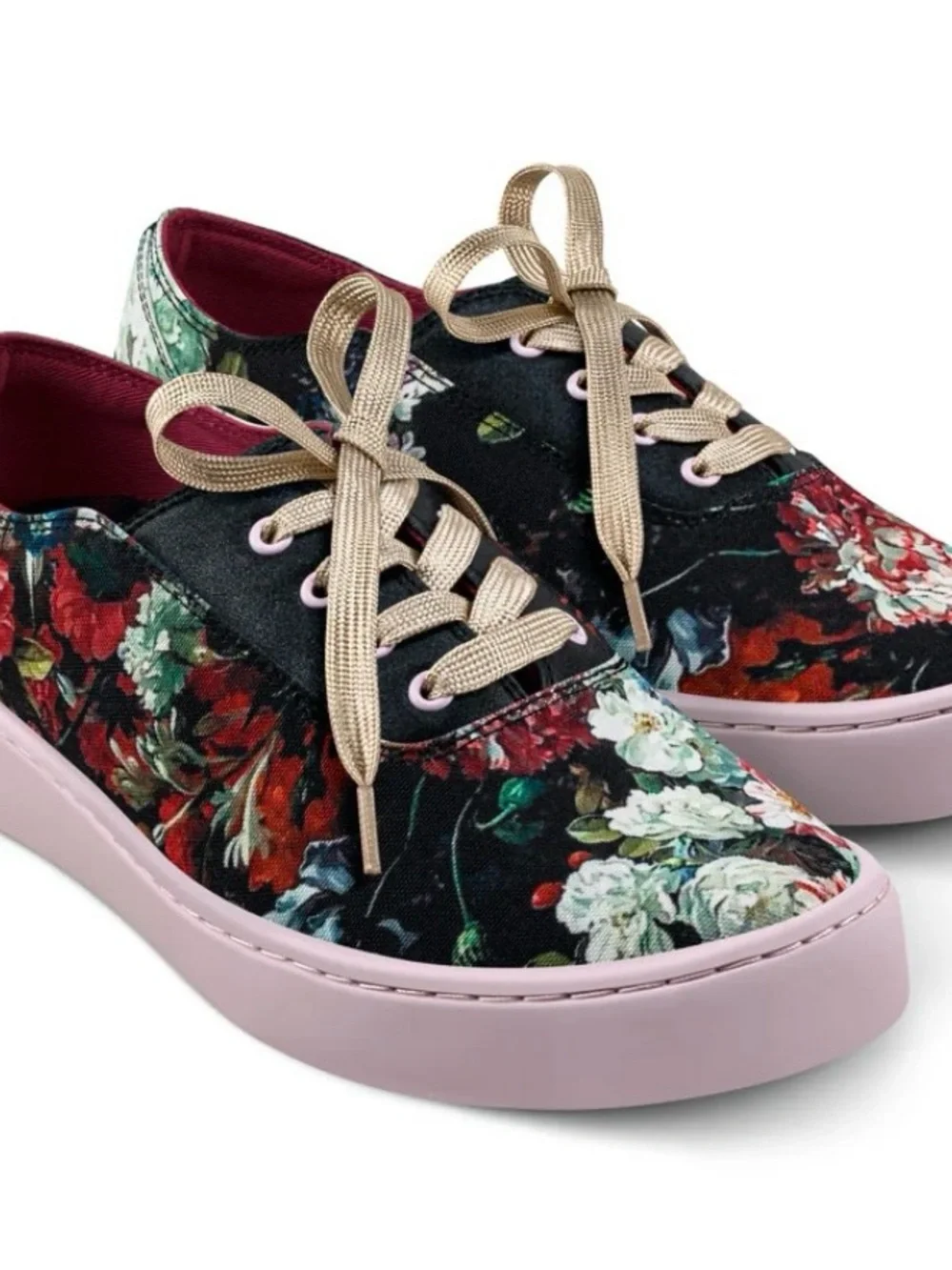 Hot Chocolate Charlotte Floral Sneakers